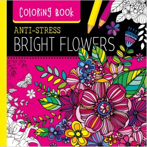 Kolorowanka antystresowa 250x250 36 stron TW Bright Flowers