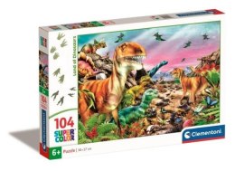 Puzzle 104 Super Kolor Land of Dinosaurs 25768