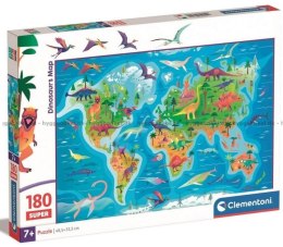 Puzzle 180 Super Dinosaurs Map 29790