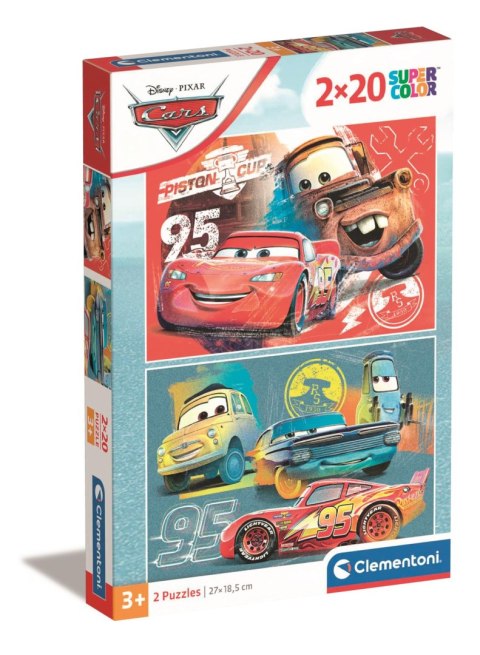 Puzzle 2 x 20 Super Kolor Cars 24808