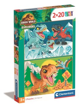 Puzzle 2 x 20 Super Kolor Jurassic World 24810