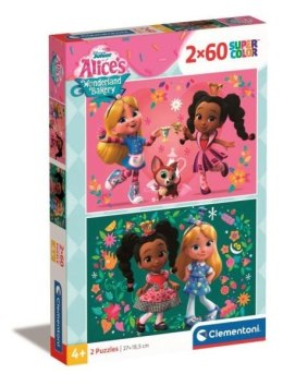 Puzzle 2 x 60 Super Kolor Alice's Wonderland Bakery 24814