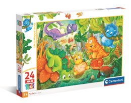 Puzzle 24 Maxi Super Kolor Dinos Happy Oasis 28524