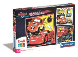 Puzzle 3 x 48 Super Cars Glow Racers 25309