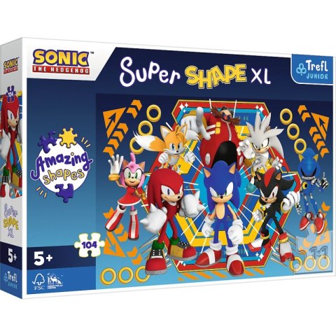 Puzzle 104 XL Super Shape Świat Sonica 50032