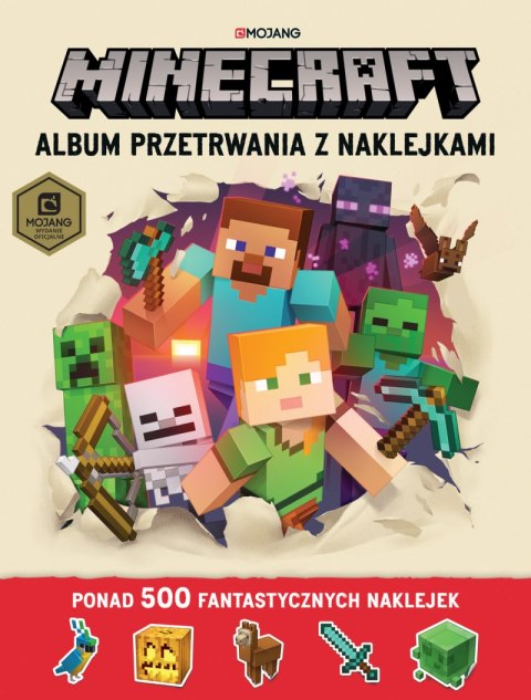 Album przetrwania z naklejkami. Minecraft