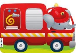 Wóz strażacki. Pojazdy dla maluchów. Kolorowanka