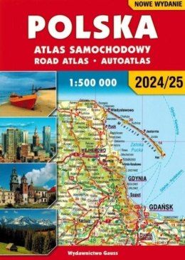 Polska. Atlas samochodowy. 1:500 000 Wyd. 2024/2025