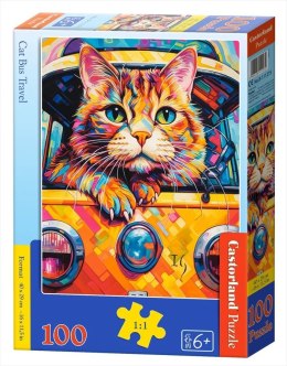 Puzzle 100 Cat Bus Travel B-111275