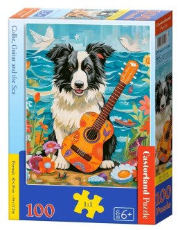 Puzzle 100 Collie Guitar and the Sea B-111268