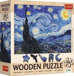 Puzzle 200 Drewniane Gwiaździsta Noc Vincent Van Gogh 20248