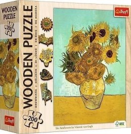 Puzzle 200 Drewniane Słoneczniki Vincent van Gogh 20249