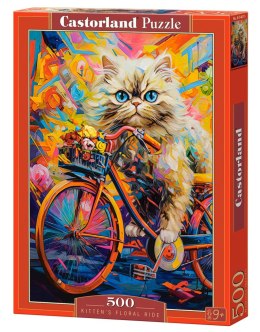 Puzzle 500 Kitten's Floral Ride B-54015