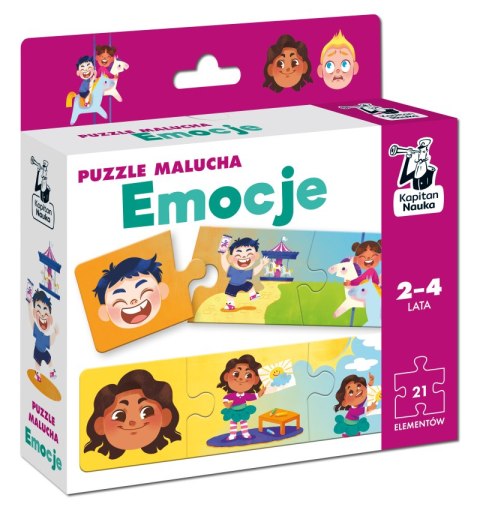 Puzzle malucha Emocje Kapitan Nauka