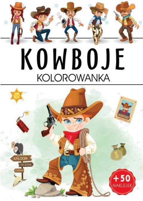 Kowboje. Kolorowanka