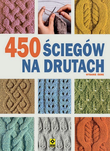 450 ściegów na drutach wyd. 2024