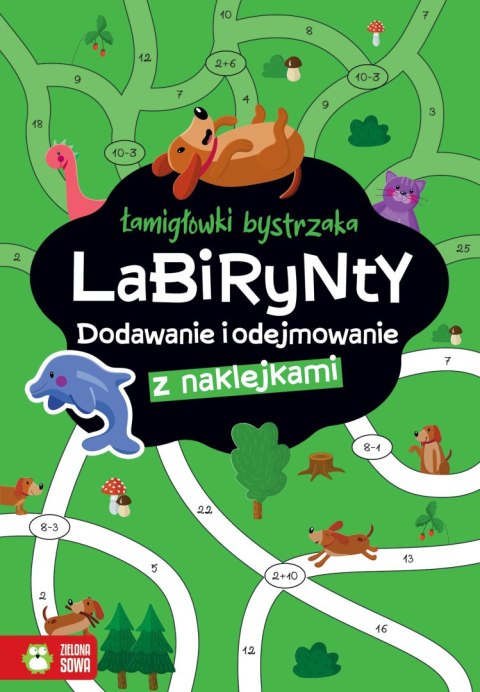 Labirynty. Dodawanie i odejmowanie. Łamigłówki bystrzaka