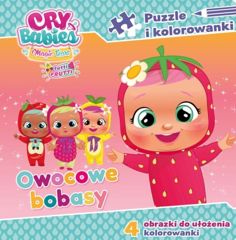 Owocowe bobasy. Cry babies. Puzzle i kolorowanki