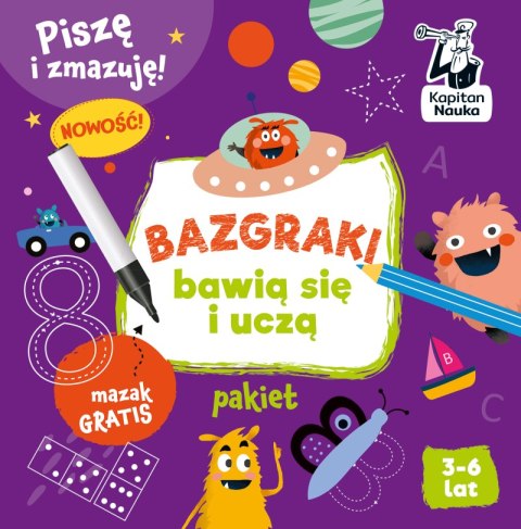 Pakiet Bazgraki bawią się i uczą. Kapitan Nauka. Bazgraki