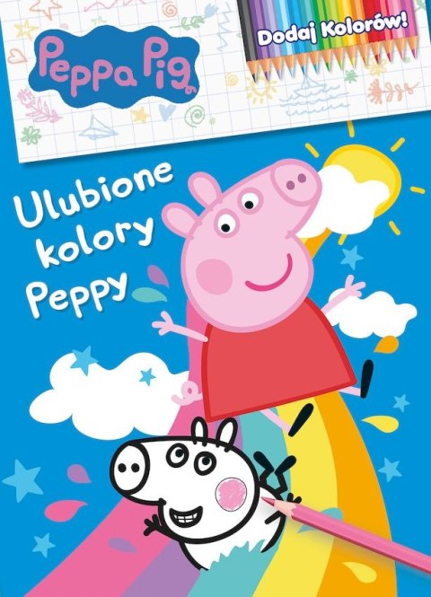 Ulubione kolory Peppy. Świnka Peppa. Dodaj kolorów