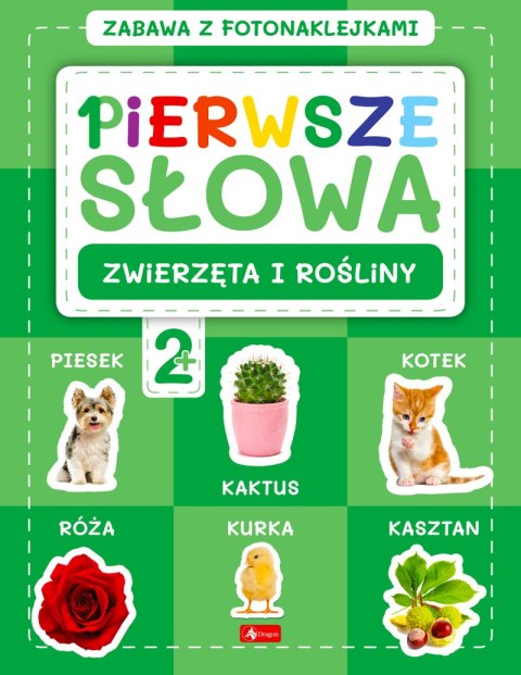 Zwierzęta i rośliny. Pierwsze słowa. Zabawa z fotonaklejkami