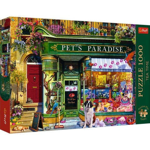 Puzzle 1000 Premium Plus Tea Time Raj dla zwierząt 10841