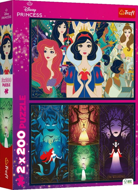 Puzzle 2x200 Czarujące księżniczki Disney Princess 13317