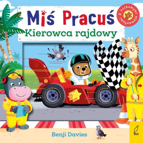 Miś pracuś. Kierowca rajdowy