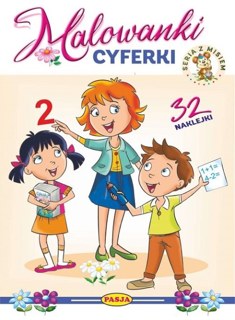 Cyferki. Malowanki. Seria z misiem