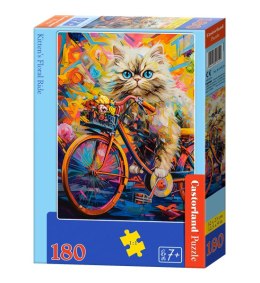 Puzzle 180 Kitten's Floral Ride B-018529