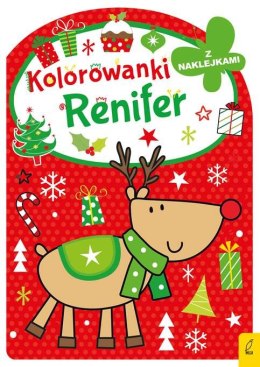 Kolorowanka z wykrojnikiem. Renifer