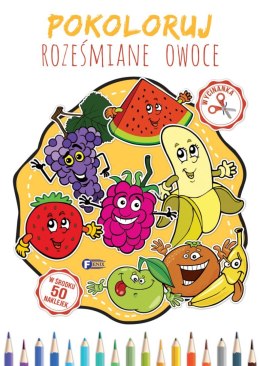 Pokoloruj roześmiane owoce