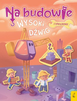 Wysoki dźwig. Na budowie