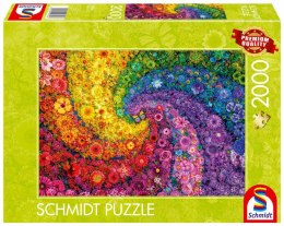 Puzzle PQ 2000 Kolorowy wir kwiatów i motyli 112983