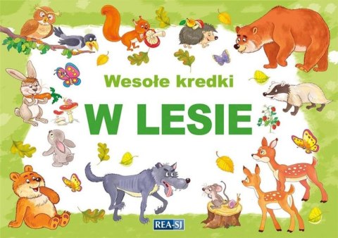 W lesie. Wesołe kredki