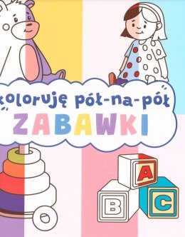 Zabawki. Koloruję pół na pół