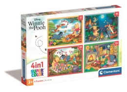 Puzzle 4 w1 super kolor Disney Winnie the Pooh 21514