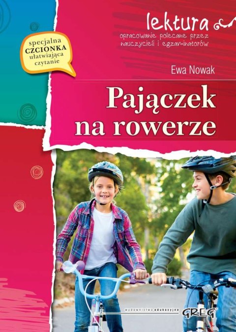 Pajączek na rowerze lektura z opracowaniem