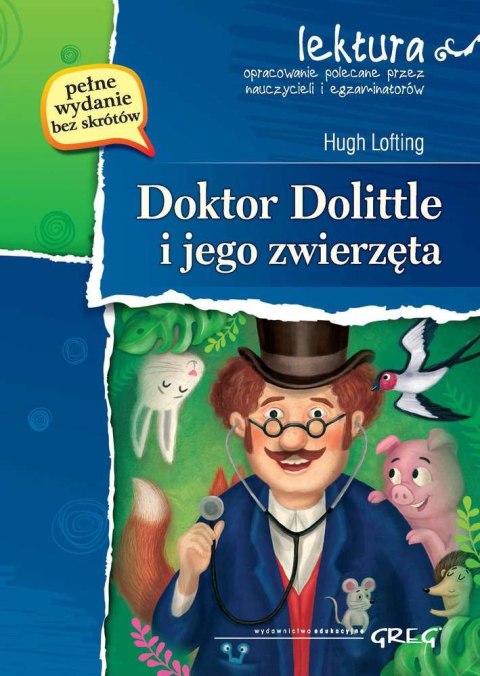 Doktor dolittle i jego zwierzęta lektura z opracowaniem